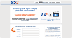 Desktop Screenshot of 8x.hu